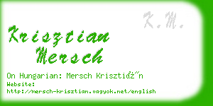 krisztian mersch business card